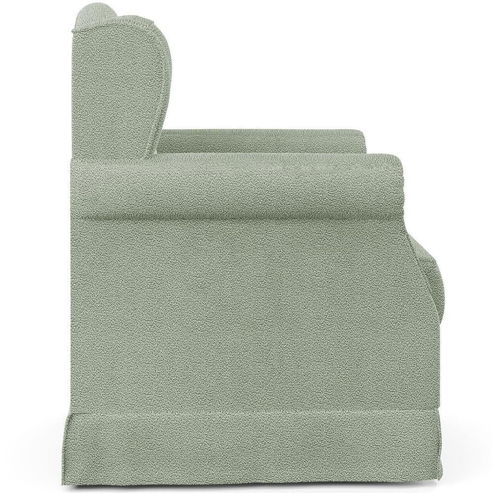 Poltrona De Amamentação Com Balanço E Puff Elisa P02 Bouclê Oliva - Lyam Decor - 2
