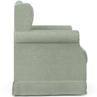 Poltrona De Amamentação Com Balanço E Puff Elisa P02 Bouclê Oliva - Lyam Decor - 2