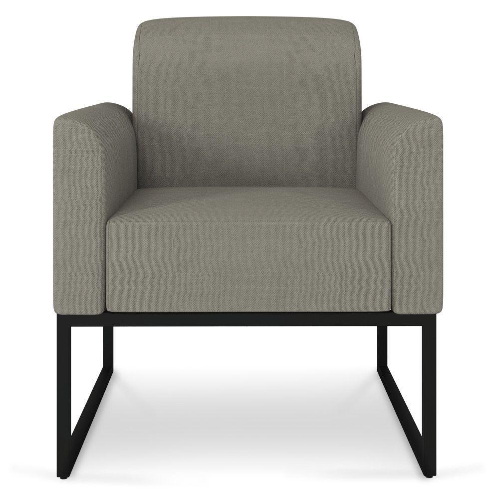 Poltrona Marisa Linho Grafite A26 Preto - 4