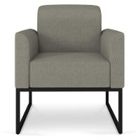 Poltrona Marisa Linho Grafite A26 Preto