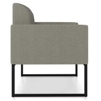 Poltrona Marisa Linho Preto Cor A26 Grafite