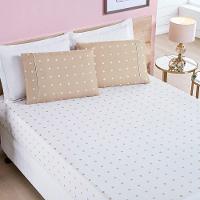 Jogo Cama Lençol Meggy Poá Casal Padrão Bolinhas Micropercal 200 Fios 3 Peças - Cáqui - 1