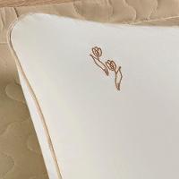 Jogo Cama Lençol Diana Queen Percal 200 Fios 100% Algodão 4 Peças - Palha - 2