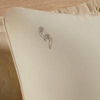 Jogo Cama Lençol Diana Casal Padrão Percal 200 Fios 100% Algodão 4 Peças - Cáqui