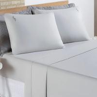 Jogo De Cama Lençol Joana Casal Padrão Tecido Algodão 200 Fios 04 Peças - Cinza - 1