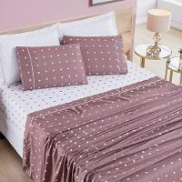 Jogo Lençol Solteiro Balls Micropercal 200fios 3 Pçs Rosê - 1