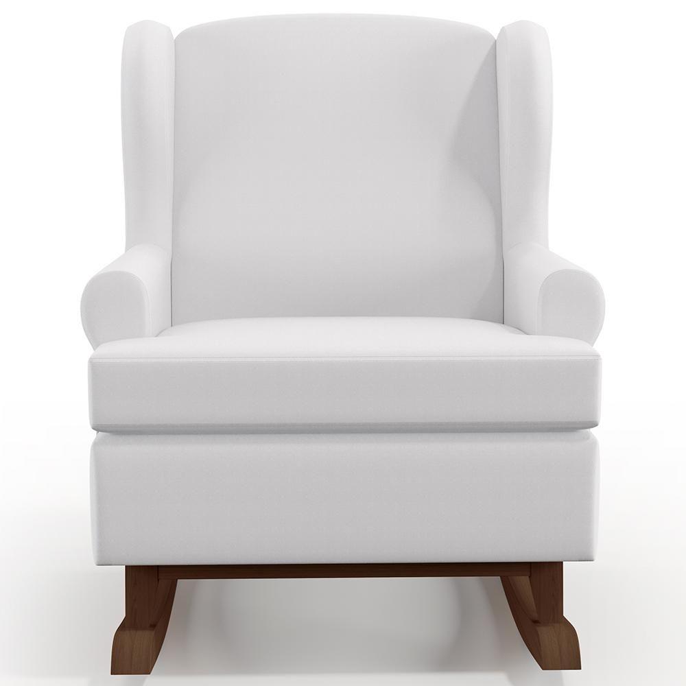 Kit 2 Poltronas Malu Base De Madeira P02 Facto Branco Fosco - 4