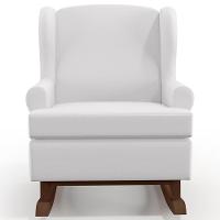 Kit 2 Poltronas Malu Base De Madeira P02 Facto Branco Fosco