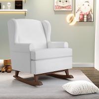 Kit 2 Poltronas Malu Base De Madeira P02 Facto Branco Fosco - 8