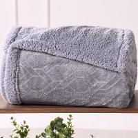 Manta Cobertor King Sherpa Realce Flannel Lã De Carneiro - 2