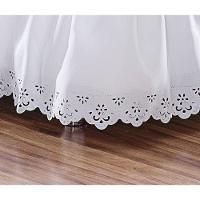 Saia Box Solteiro Elástico Faby Branco - 3