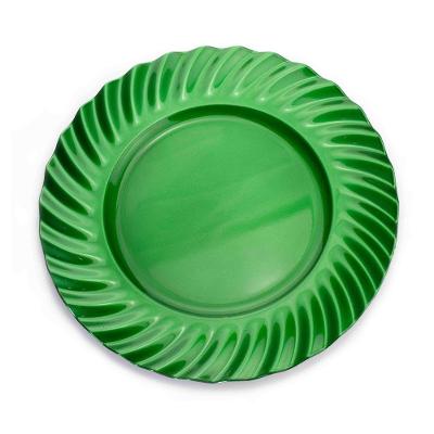 Sousplat De Plástico Verde 33Cm