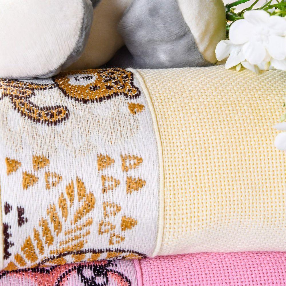 Toalha De Banho Infantil Com Barra Ponto Cruz 75X110 - 2