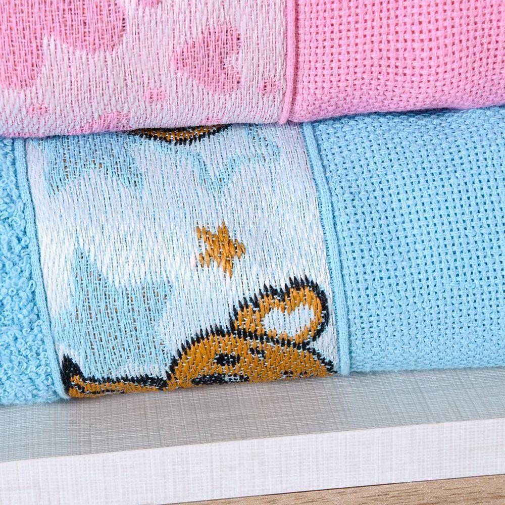 Toalha De Banho Infantil Com Barra Ponto Cruz 75X110 - 2