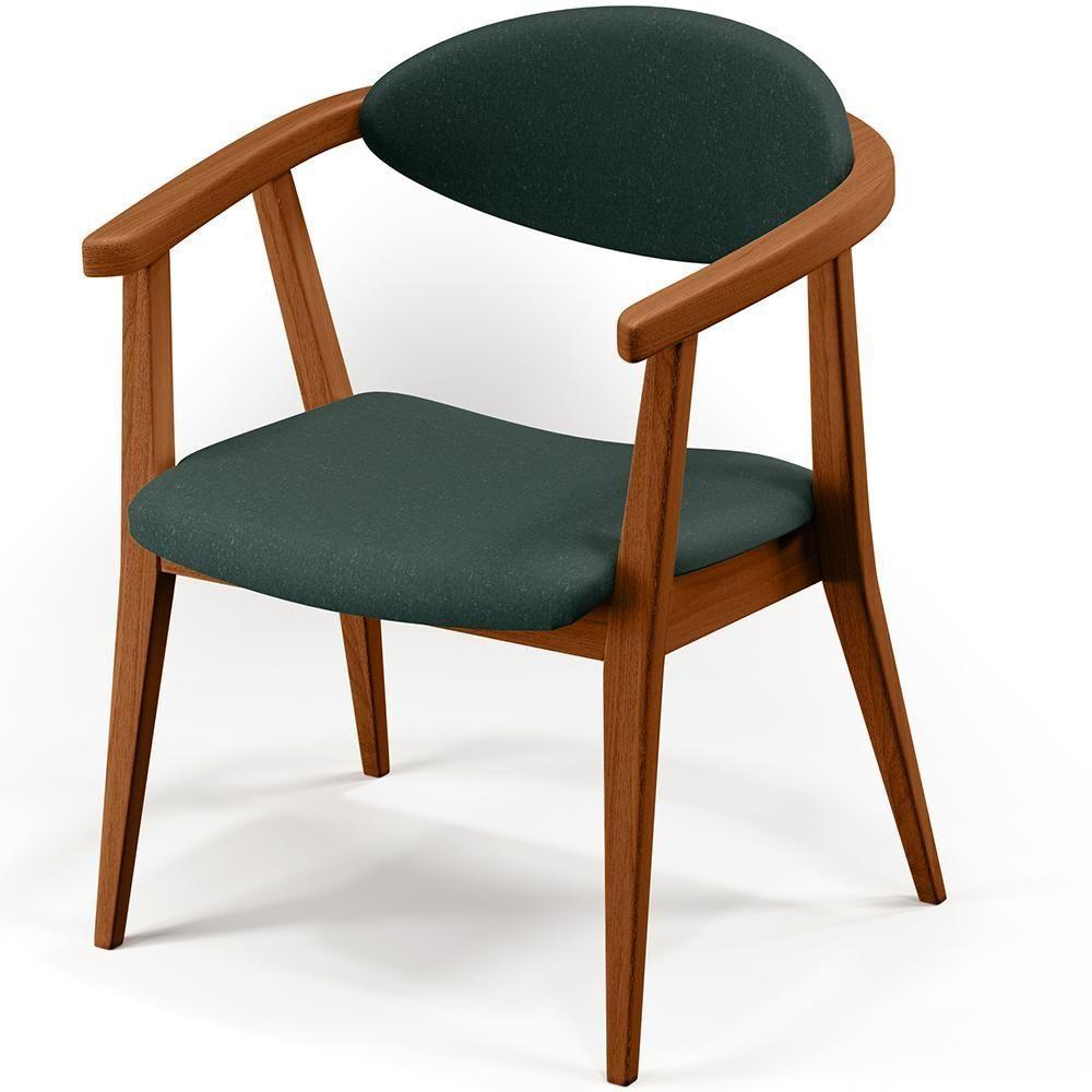 Poltrona Cecília Linho Verde Musgo - 4