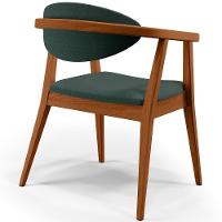 Poltrona Cecília Linho Verde Musgo - 5