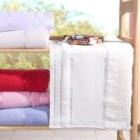 Toalha De Banho Ponto Cruz Algodão 68X135 - 1