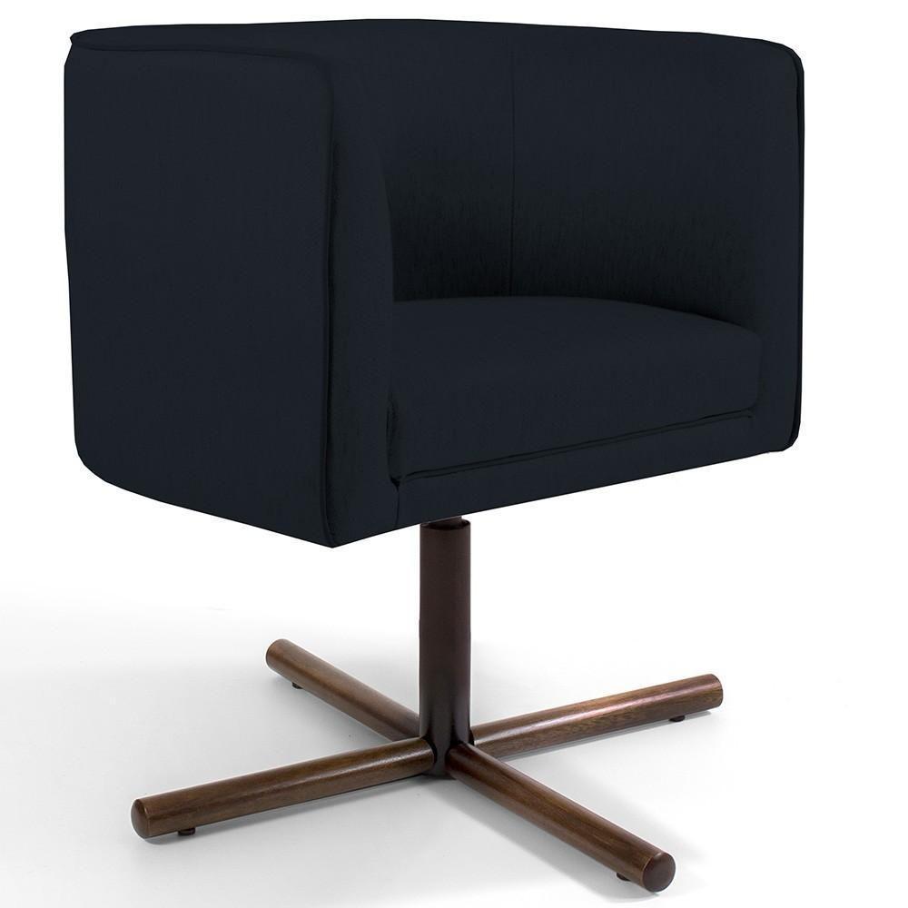 Poltrona Giratória Base X Corano Preto C-05 - 1