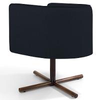 Poltrona Giratória Base X Corano Preto C-05 - 3