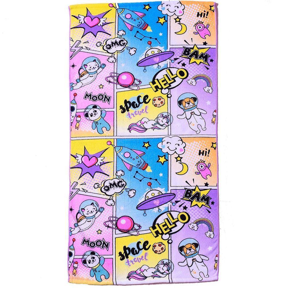 Toalha De Praia Infantil Microfibra Anti Areia 60X110 Bene Casa - 1