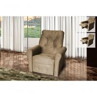 Poltrona Do Papai Reclinável Clio - New Chumbo Light - 2