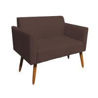 01 Namoradeira E 01 Poltrona Marisa Suede Marrom - 13