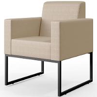 Kit 02 Poltronas Base Fixa De Metal Facto Pérola Metalizado - 13