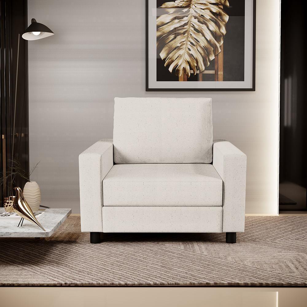 Kit 02 Poltronas Malta L02 Linho Cru - 8