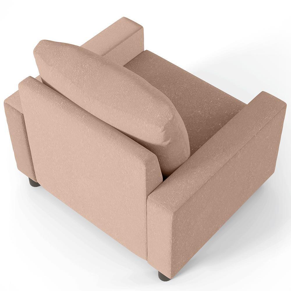 Kit 02 Poltronas Malta L02 Linho Rosê - 2