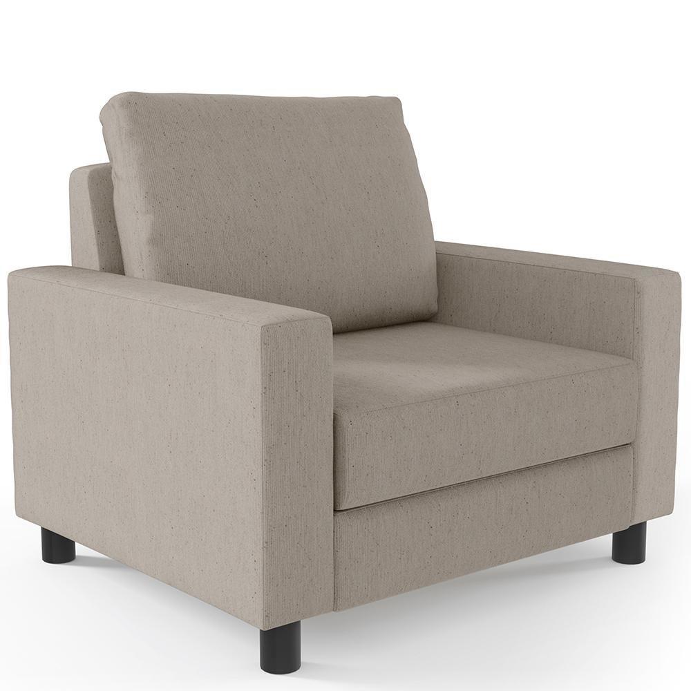 Kit 02 Poltronas Malta L02 Linho Bege - 7