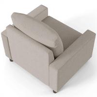 Kit 02 Poltronas Malta L02 Linho Bege - 2