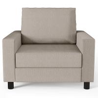 Kit 02 Poltronas Malta L02 Linho Bege