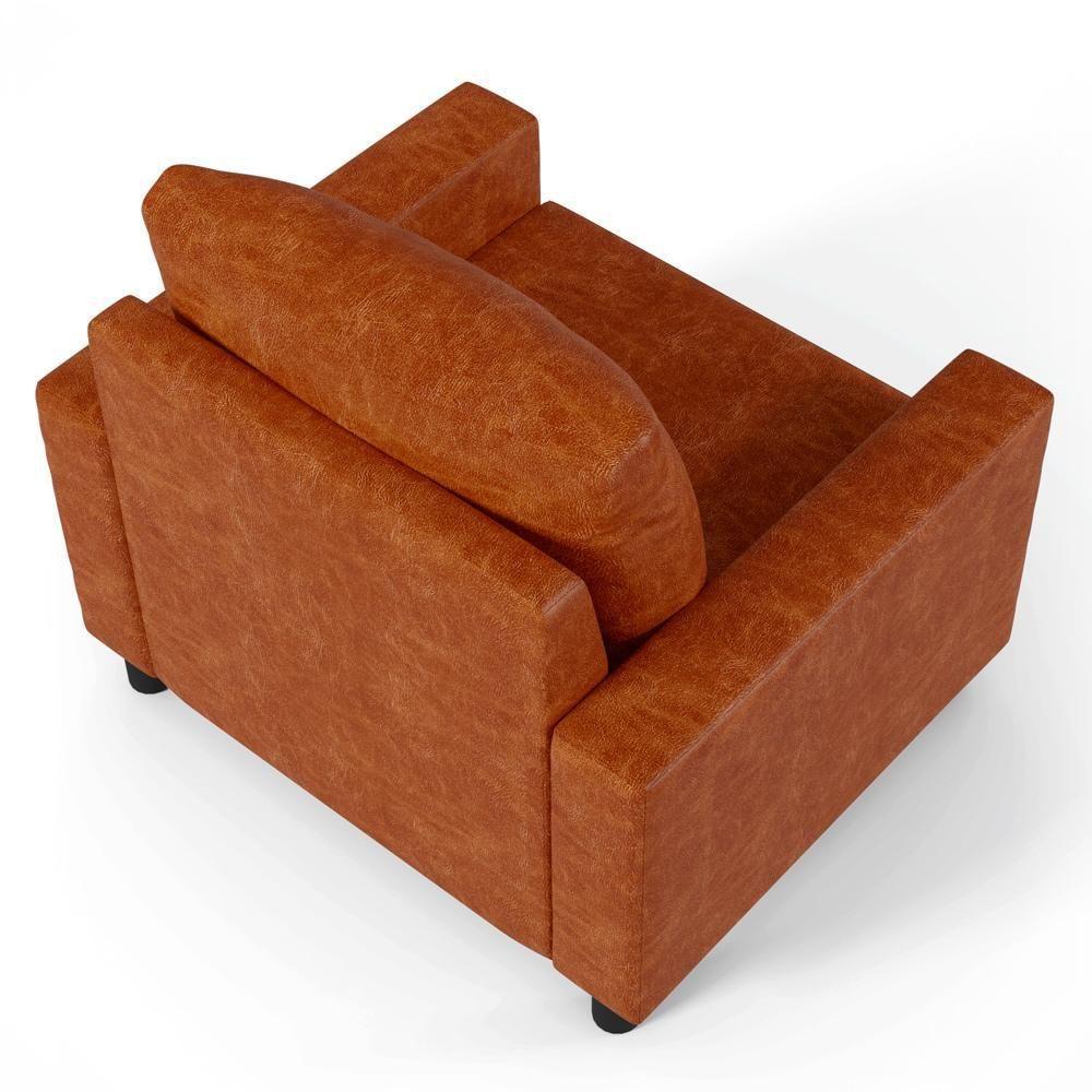 Kit 02 Poltronas Malta L02 Couríssimo Camel - 2