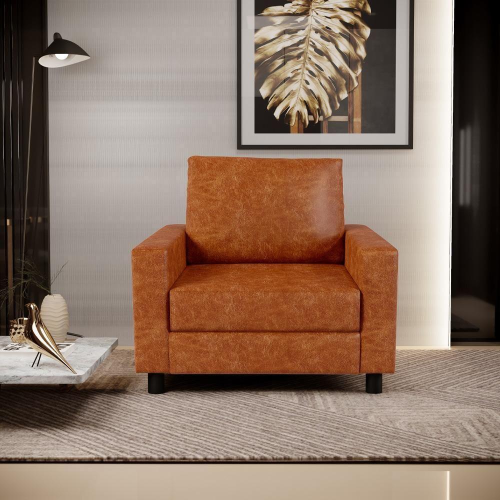 Kit 02 Poltronas Malta L02 Couríssimo Camel - 8