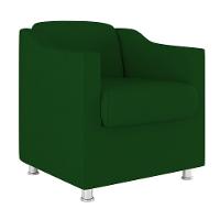Kit 02 Poltronas Tilla Recepção Consultório Suede Balaqui Cor:verde - 5