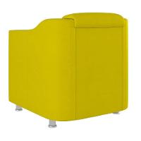 Kit 02 Poltronas Tilla Recepção Consultório Suede Balaqui Cor:amarelo - 3