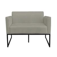 Kit 1 Namoradeira e 2 Poltronas Suede Preto Marrom Rato - 7