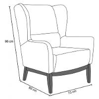 Kit 2 Poltronas Base Madeira Corano Marrom Domi - 5