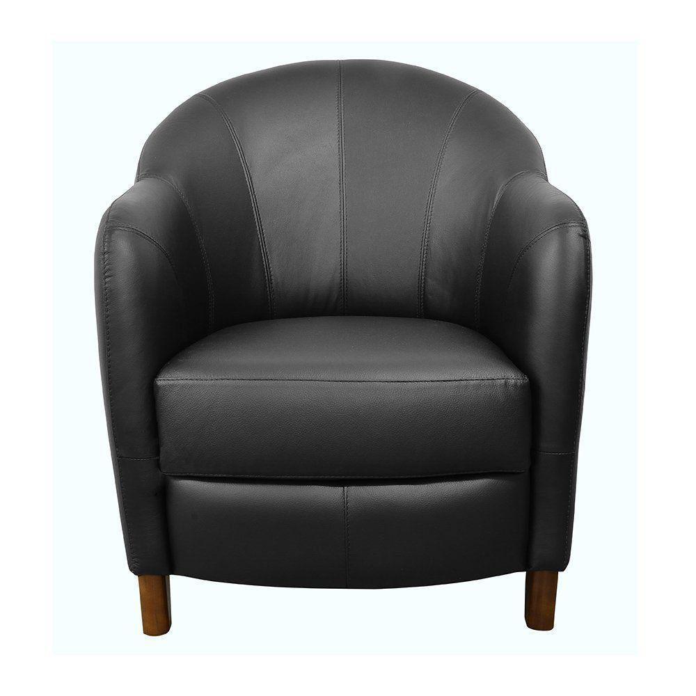 Kit 2 Poltronas Kairós com Pés Madeira Couro Negro - 4