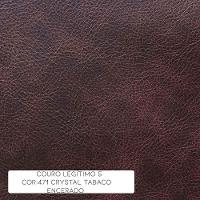 Kit 3 Poltronas Giratória Astana Couro Marrom - 4