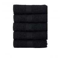 Kit Toalha De Rosto Margex Salão Preto - 5 Unidades - 1