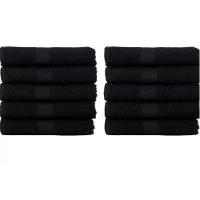 Kit Toalha De Rosto Margex Salão Preto - 10 Unidades - 1