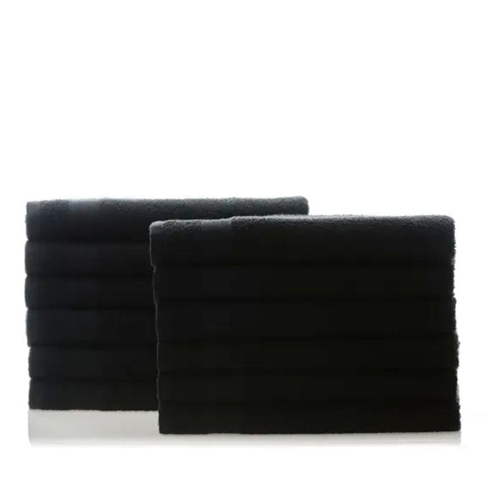 Kit Toalha De Rosto Lm Peter 48Cm X 75Cm Profissional- 06 Unidades Preto - 2