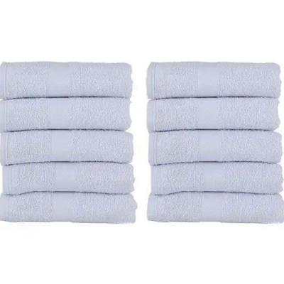 Kit Toalha De Rosto Margex Salão Branco - 10 Unidades