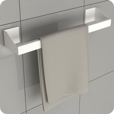 Porta Toalha De Rosto Adesivo Autocolante Branco Df