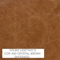 Poltrona Giratória Astana Couro Marrom - 4