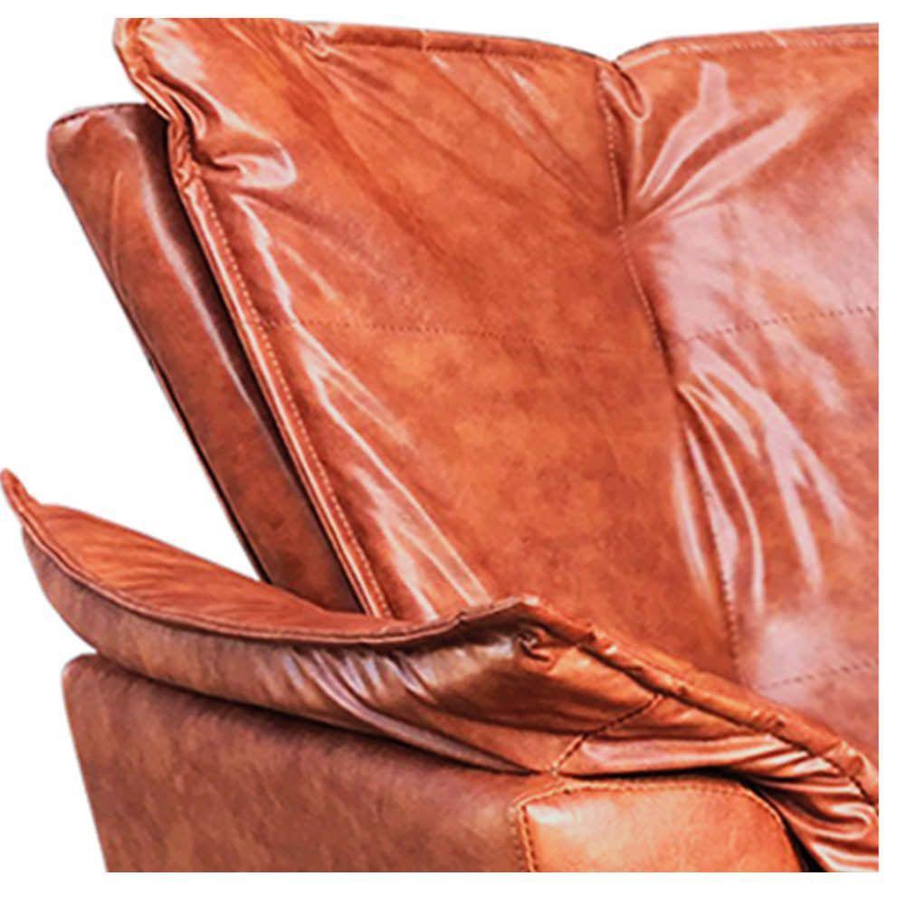 Poltrona Giratória Opala Corano Base Madeira Nozes - 2