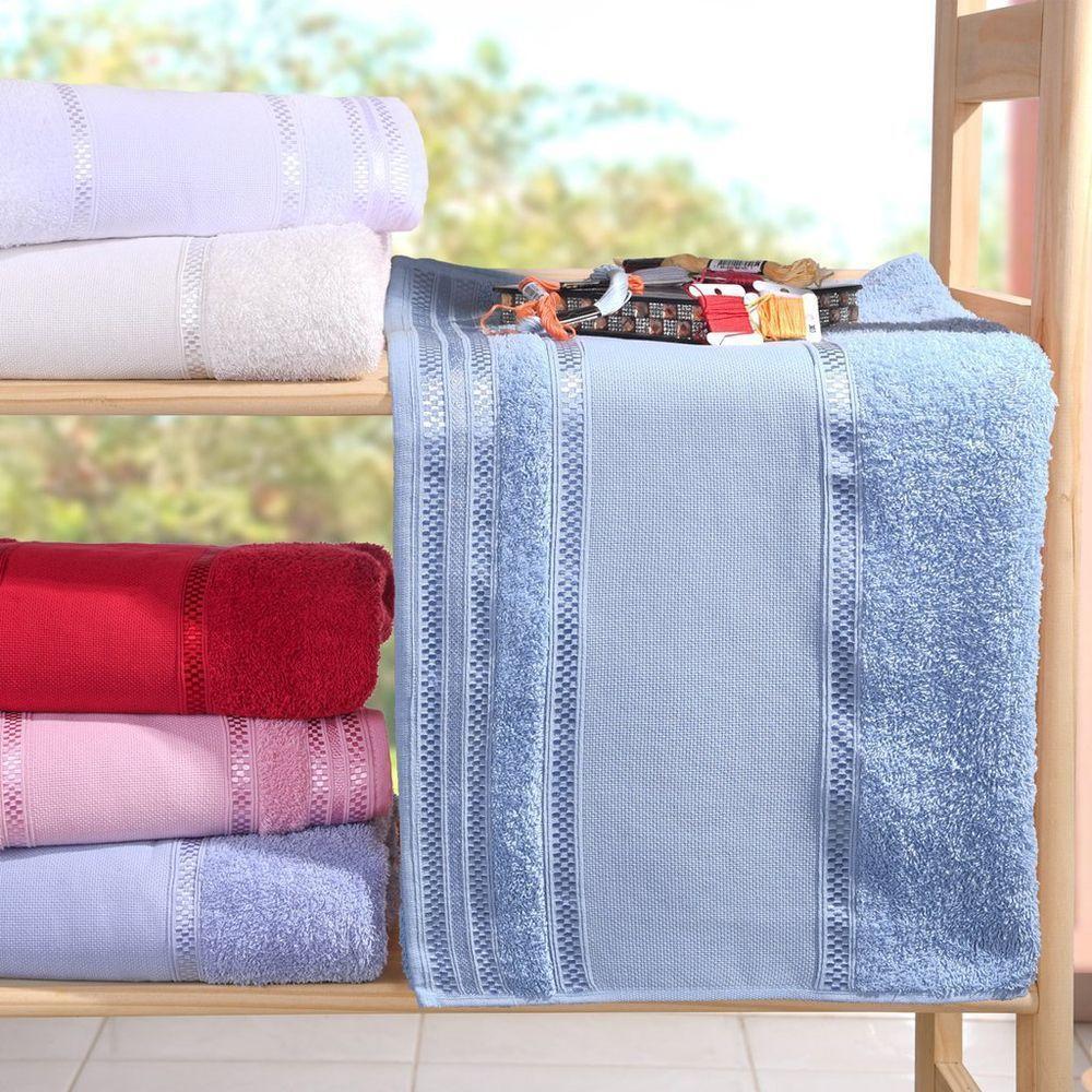 Toalha De Lavabo Ponto Cruz Algodão 32X45 - 1