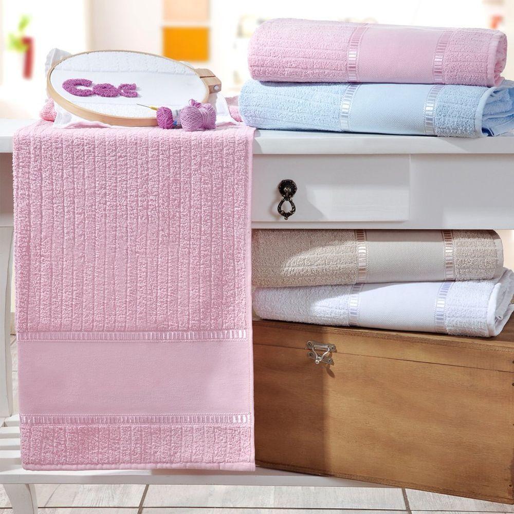 Toalha De Lavabo Ponto Russo Algodão 30X50 - 1