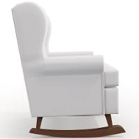 Poltrona Malu Base De Madeira P02 Facto Branco Fosco - 3